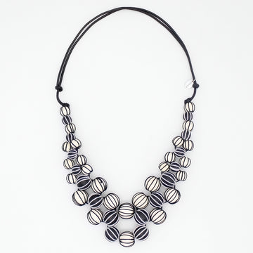 Black and White Pamela Berries Necklace
