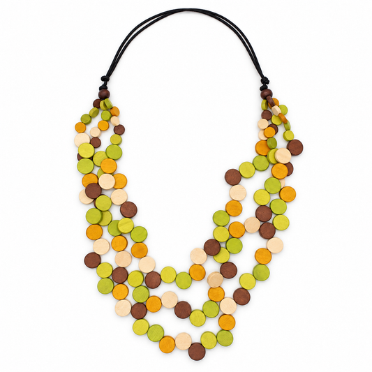 Alora Green Bubble Bead Necklace