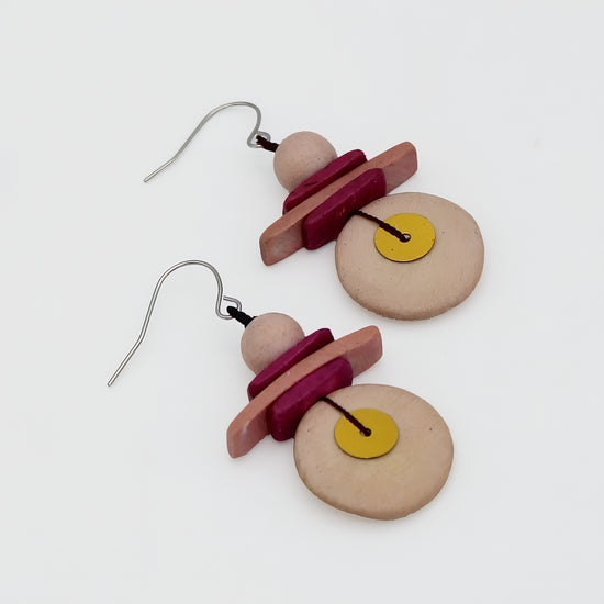 Assuta Blush Drop Earrings - Sylca Designs - Chunky Jewelry 