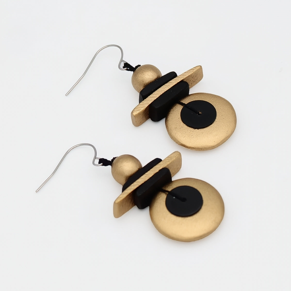 Assuta Gold Drop Earrings - Sylca Designs - Chunky Jewelry 