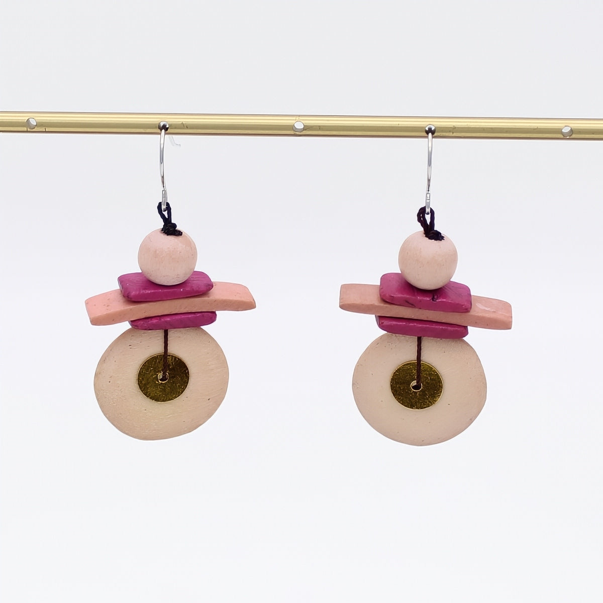 Assuta Blush Drop Earrings - Sylca Designs - Chunky Jewelry 