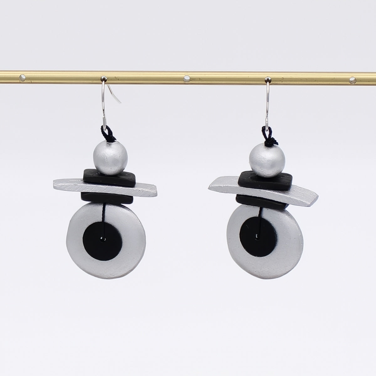 Assuta Silver Drop Earrings - Sylca Designs - Chunky Jewelry 