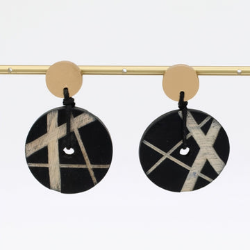 Black Alida Dangle Earrings