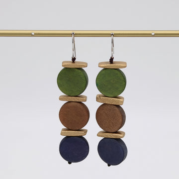 Earth Toned Percy Dangle Earrings