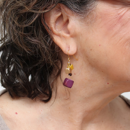 Merlot Lia Drop Earrings