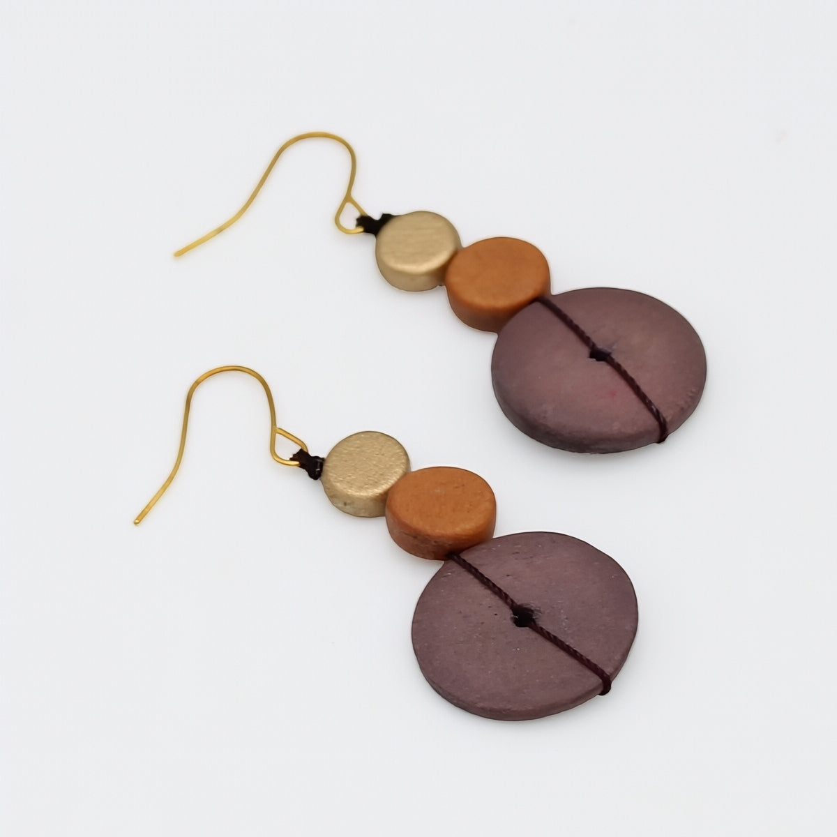Rust Cerelia Splendor Earrings - Sylca Designs - Chunky Jewelry 