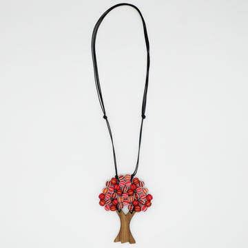 Orange Maple Tree  Statement Pendant
