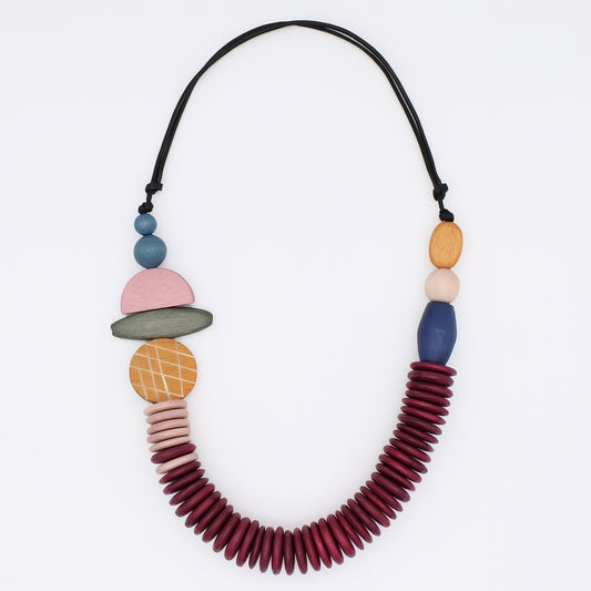 Wine Contemporary Phoenix Necklace