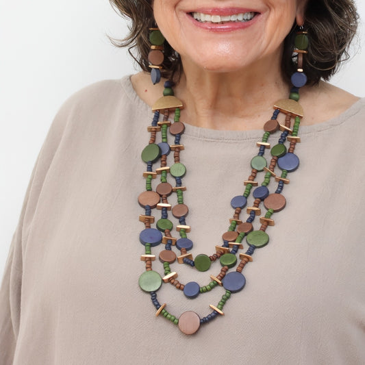 Percy Triple Strand Necklace