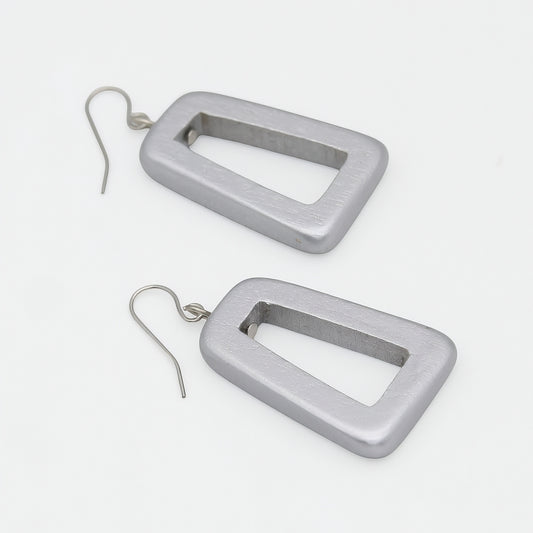 Silver Driftwood Dangle Earrings