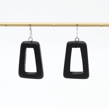 Black Driftwood Dangle Earrings