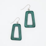 Green Driftwood Dangle Earrings