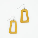 Yellow Driftwood Dangle Earrings