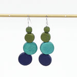 Ocean Meadow Wooden Earring