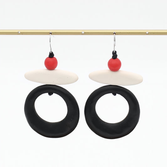 Black Luna Eclipse Earring