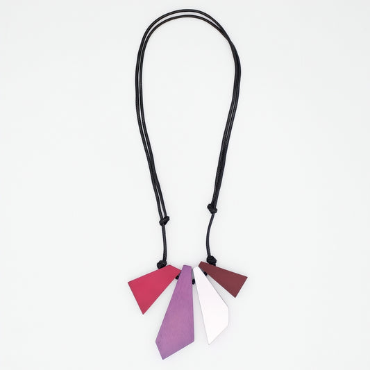 Kyla Trapezoid Pink Necklace