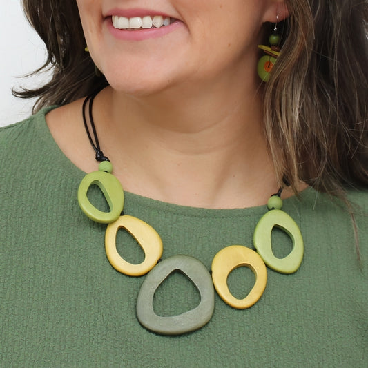 Green Statement Necklace
