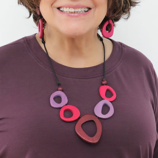 Pink Sage Statement Necklace