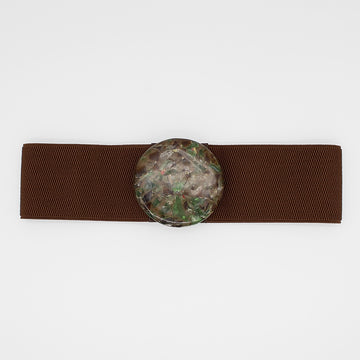 Brown Mosaic Belt