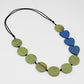 Lime Charmaine Wooden Heart Necklace