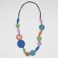 Multi Wood Geo Shaped Necklace