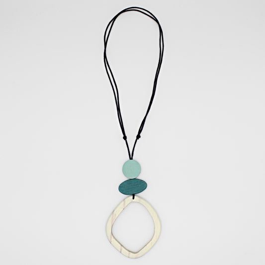 Ivory Curved Circle Pendant