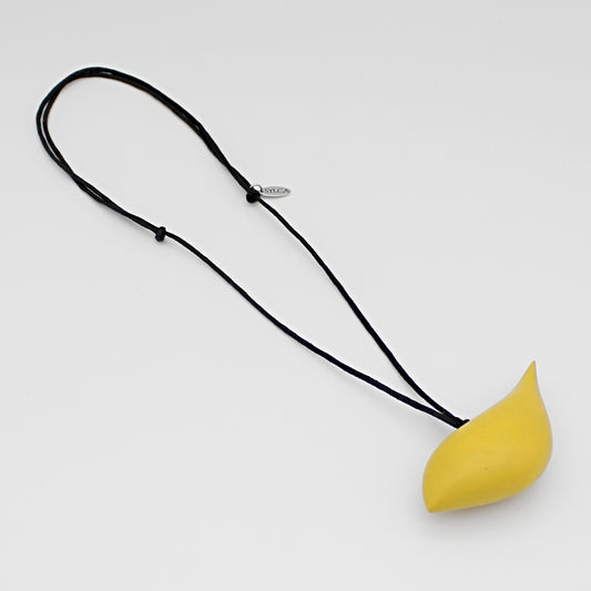 Lemon Robin Pendant Necklace
