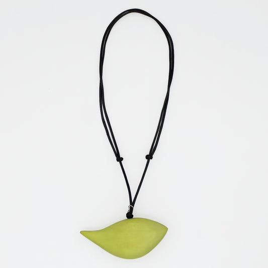 Chartreuse Robin Pendant Necklace
