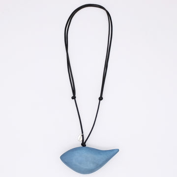 Dusty Blue Robin Pendant Necklace