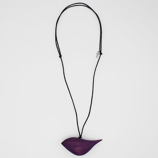 Purple Robin Pendant Necklace