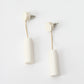 Cylinder Ivory Laura Earrings