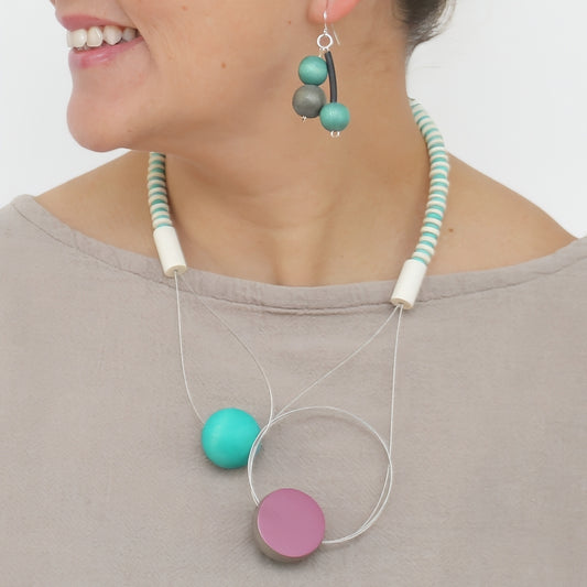 Lilac & Aqua Kathy Necklace