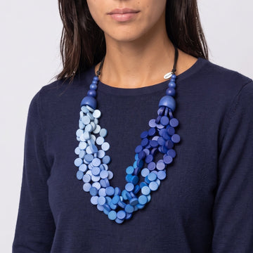 Ombre Blue Gillian Necklace