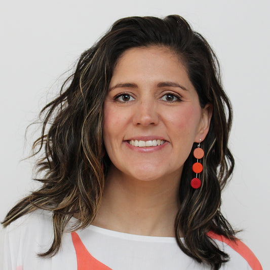 Orange Ashlyn Dangle Earring