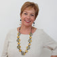 Mustard Mixed Media Necklace