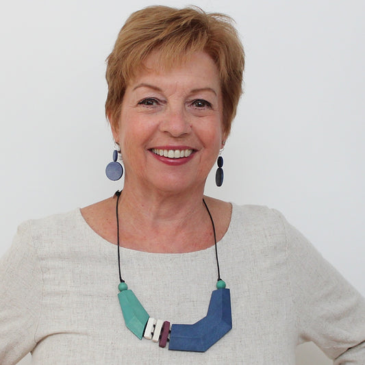 Blue Bar Necklace