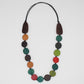 Multi Color London Wood Bead Necklace