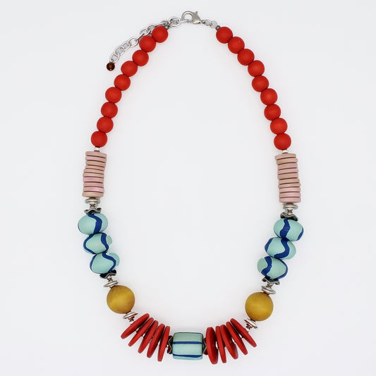 Vivid Multi Color Marcella Statement Necklace