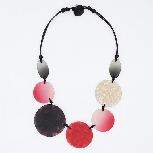 Red Shimmer Brooke Necklace
