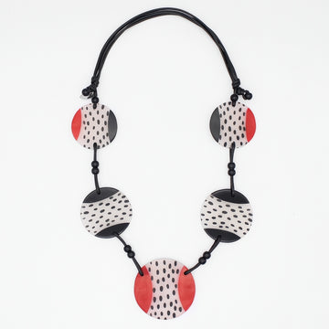 Red and Black Leanne Necklace