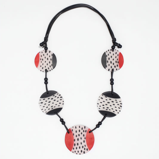Red and Black Leanne Necklace
