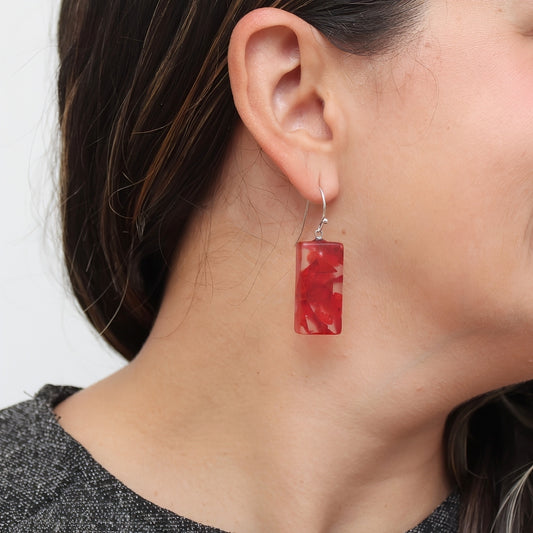 Red Vega Earrings