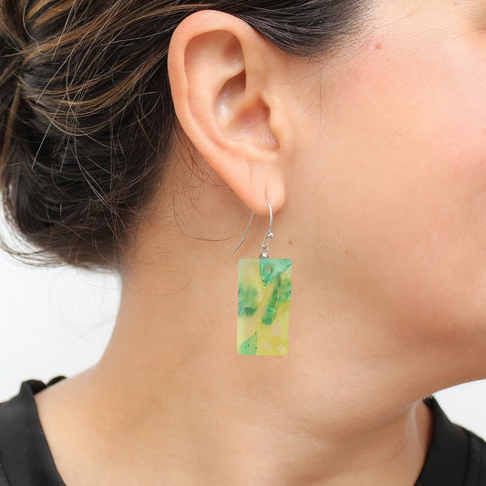 Green Vega Earrings - Sylca Designs - Chunky Jewelry 