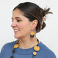 Mustard Paris Leather Earrings