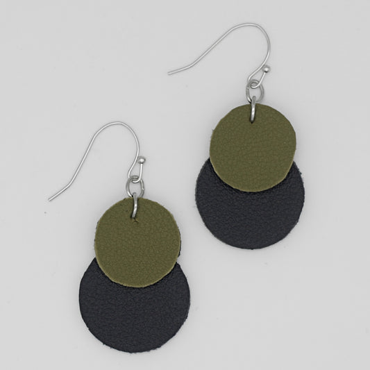 Olive Paris Leather Earrings