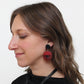 Red Frosted Yanna Earrings