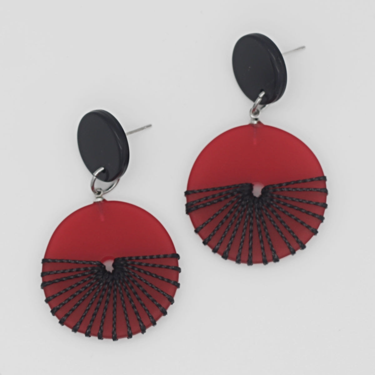 Red Frosted Yanna Earrings