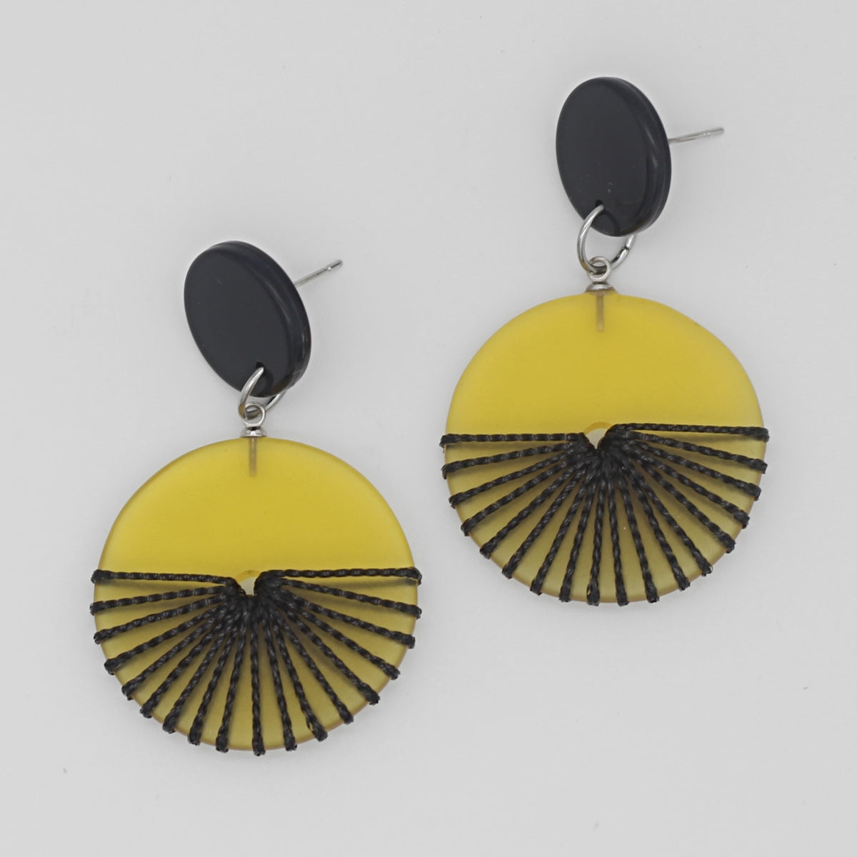 Yellow Frosted Yanna Earrings