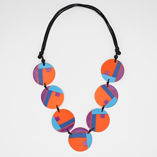 Orange Multi Poppy Necklace