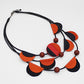 Orange Verona Leather Necklace